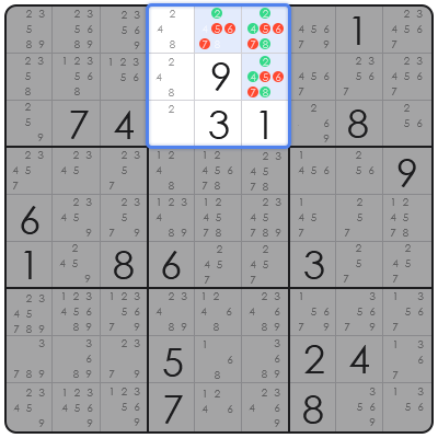 color sudoku board game